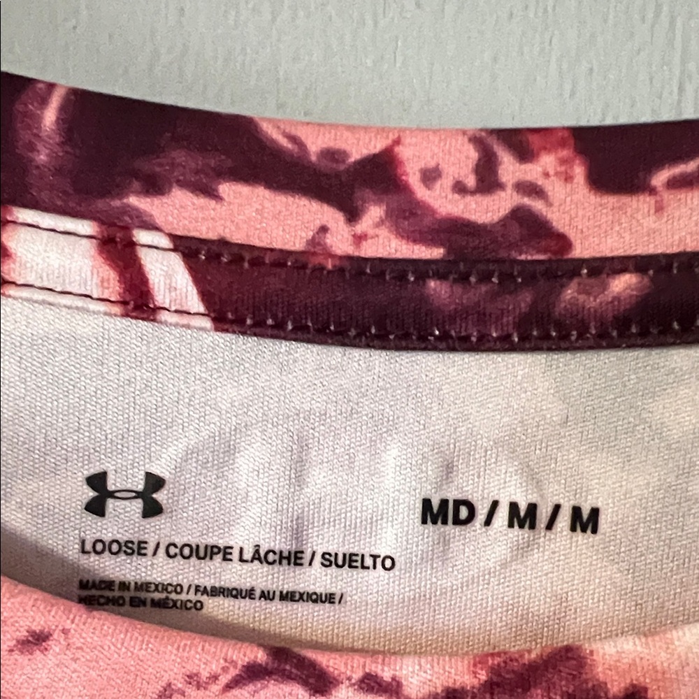 Under Armour Women's Long Sleeve Top - Red and Pink - Picture 2 of 4